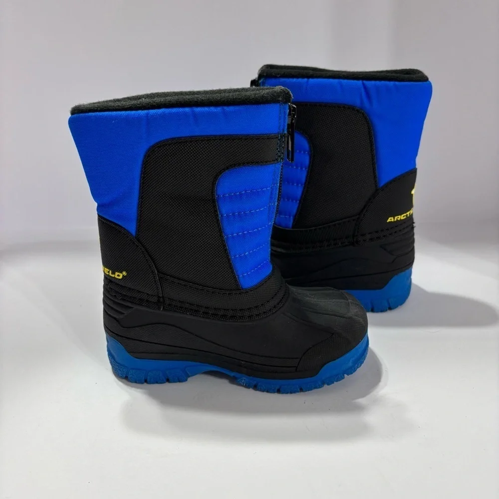 Toddler Blue and Black Winter Boots